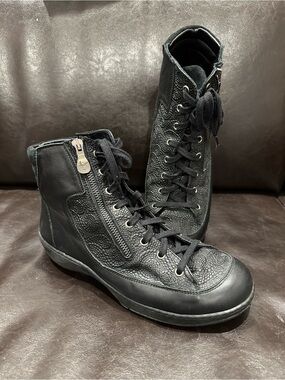 Portofino - D-You Lace and Side Zip Boot (DY-4952 BLACK CODE: DY-4952XXX-RAVEN0)